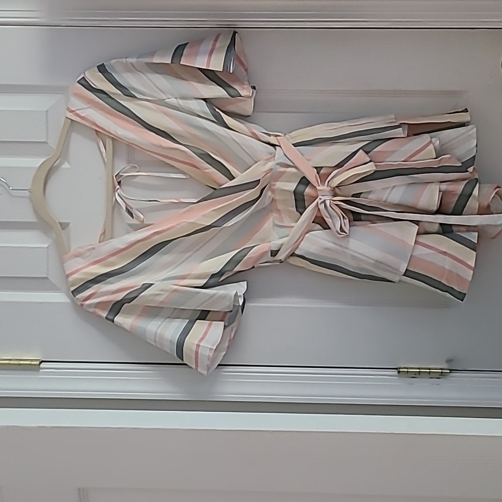 Samana Stripe Ruffle Romper - Picture 6 of 10